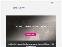 Tablet Screenshot of more2pr.com